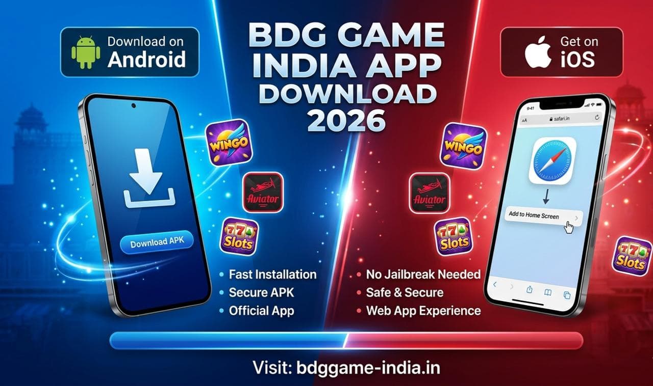 BDG Game India App Download 2026 – Android APK and iOS web app. Official bdggame-india.in