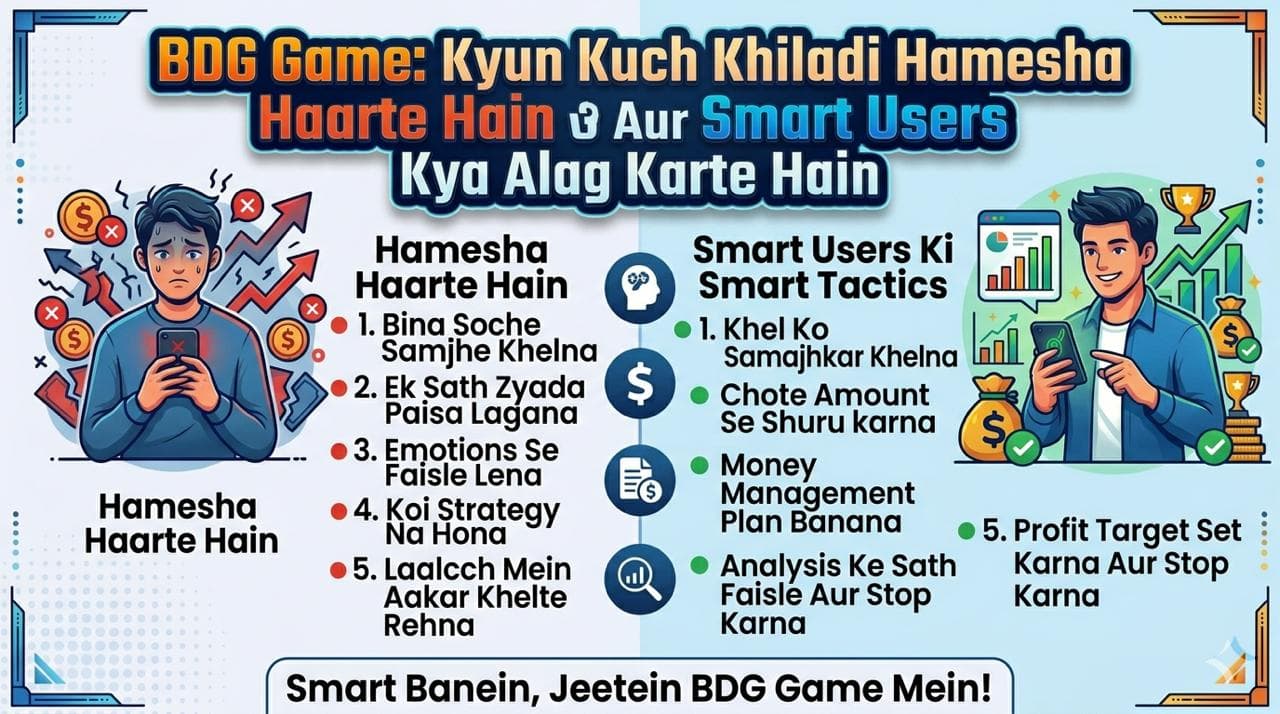 BDG Game: why some players always lose vs smart user tactics. Strategy and discipline. bdggame-india.in