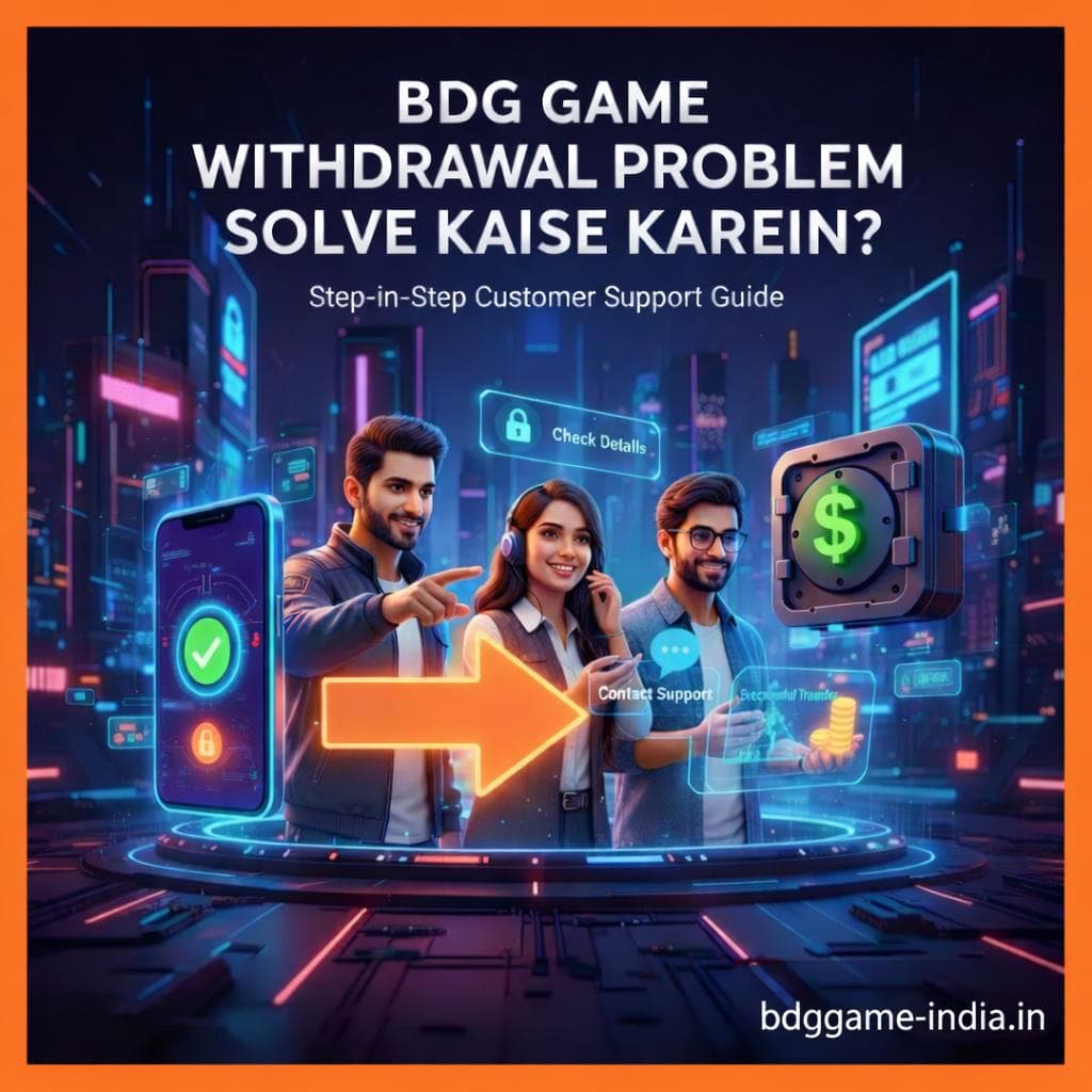 BDG Game Withdrawal Problem Solve Kaise Karein? Step-by-Step Customer Support Guide