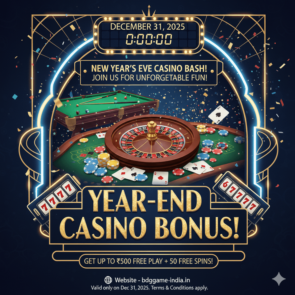 BDG Game Roulette Table - New Year Casino Celebration