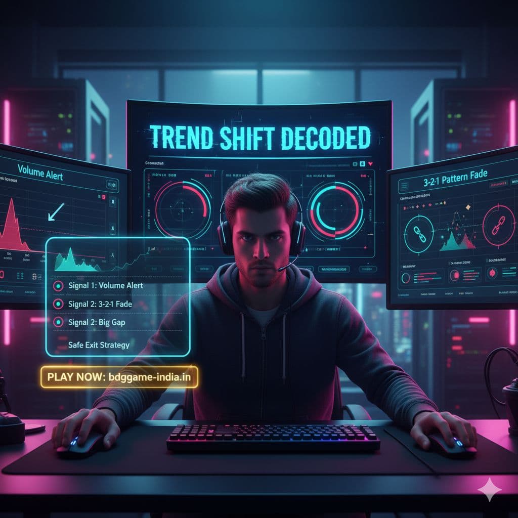 Trend Shift Decoded – How to spot pattern breaks on BDG Game India. Volume Alert, 3-2-1 Fade, Safe Exit Strategy. bdggame-india.in
