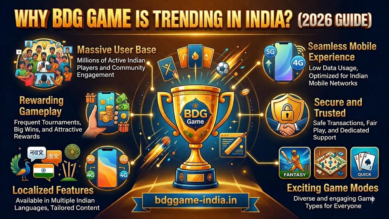 Why BDG Game is trending in India 2026 guide. User base, rewards, languages, mobile, security. bdggame-india.in